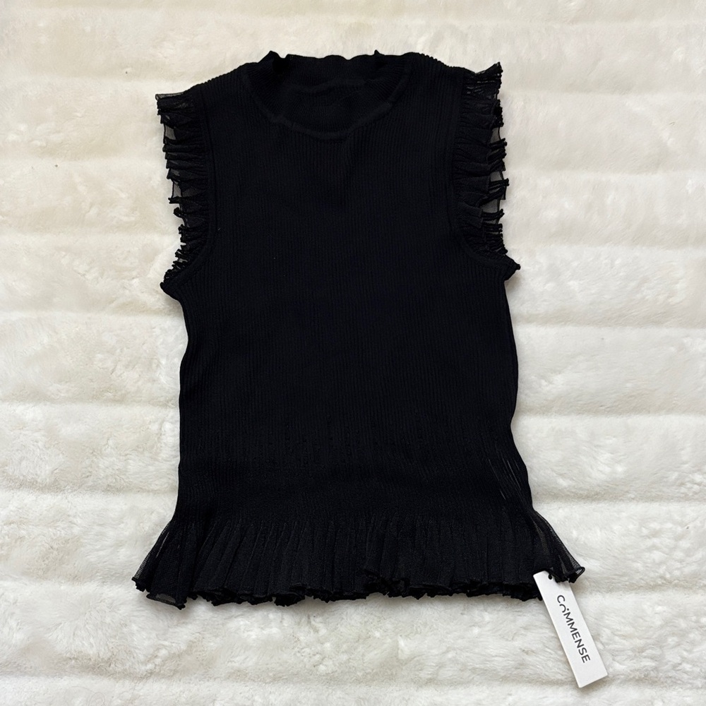 Women’s viral black ripped Commense top - Picture 2 of 5
